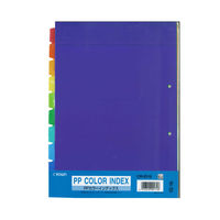 クラウングループ PPカラーインデックスA4縦 1組 CR-ID-10 1セット(10パック)