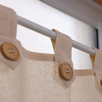 ユニベール カフェカーテン イスコ 1000×700mm   アイボリー 1枚（直送品）