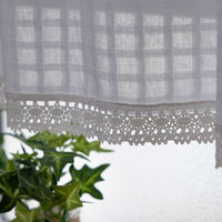 ユニベール カフェカーテン タムタム2 1000×450mm  ホワイト 1枚（直送品）