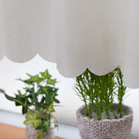 ユニベール カフェカーテン ハッスイプレーン 1450×450mm  アイボリー 1枚（直送品）