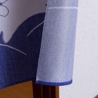 ユニベール のれん 防炎 ボウエンウサギ2 850×1500mm  ブルー 1枚（直送品）