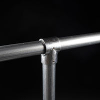 グリーンクロス 単管用ジョイント金具 Kタイプ 貫通T継ぎ KJ-2T 1個（直送品）