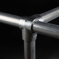 グリーンクロス 単管用ジョイント金具 Kタイプ 中間コーナーK継ぎ KJ-3K 1個（直送品）