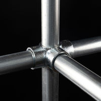 グリーンクロス 単管用ジョイント金具 Kタイプ クロスT継ぎ KJ-4Y 1個（直送品）