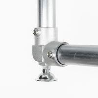 グリーンクロス 単管用ジョイント金具 Sタイプ 水平調整 ラウンド エルボ型 S-15-2L-500-T 1個（直送品）