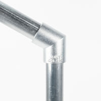 グリーンクロス 単管用ジョイント金具 Sタイプ L継ぎ エルボ 120度 S-4-2L-120 1個（直送品）