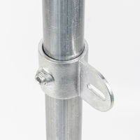 グリーンクロス 単管用ジョイント金具 Sタイプ シングル羽根付き S-7-1S 1個（直送品）