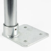 グリーンクロス 単管用ジョイント金具 Zタイプ 重量用スクエア型ベース 偏心中央 Z-15-1CB 1個（直送品）