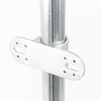 グリーンクロス 単管用ジョイント金具 Zタイプ ダブル羽根付き 板留 Z-8-1WB 1個（直送品）