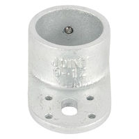 グリーンクロス 単管用ジョイント金具 Zタイプ シングル羽根付き ベース Z-9-1Z 1個（直送品）