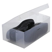 LIV PLUS ベストコ シューズボックス フルオープン メンズ 2個 クリア ゼーエン ND-2802 1個（直送品）