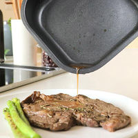 LIV PLUS フライパン 18cm IH ガス火対応 四角すぎる!フライパン ND-3631 1個（直送品）