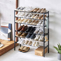 LIV PLUS シューズラック 伸縮 3段 連結 靴収納 Quick Lock NY-401 1個（直送品）