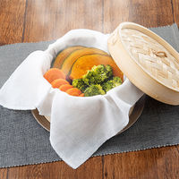 くらしあす 野菜の水を切る和晒の布 243509 1個 蒸し料理 せいろ 蒸篭 キッチンペーパー カワタキコーポレーション