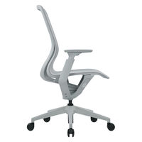 【車上渡し】アール・エフ・ヤマカワ アリア チェア 可動肘付 ライトグレー 1脚（直送品）