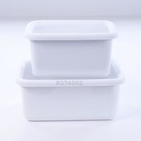 （お得なセット）ミルクパン 琺瑯五徳 保存容器 4点セット IH・ガス火対応 OT26-50.W 1個 富士ホーロー