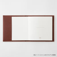 デザインフィル MDノートカバー [A5スクエア] 紙 ハードタイプA 茶 35664006 1個（直送品）