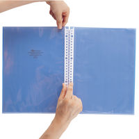 リヒトラブ リヒト AQUA DROPs クリヤーブック 青 A4 ファイル 10P N1482-8 1冊（直送品）