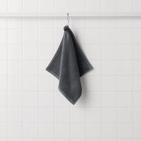 無印良品 ふっくらパイルハンドタオルループ付き ３４×３５ｃｍ チャコール 良品計画