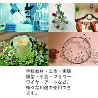 ダイドーハント DAIDOHANT スリムワイヤー真鍮線 (線径)0.25mm×(長さ)10m 10155974 1セット(5巻)（直送品）