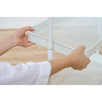 【軒先渡し】アイリスオーヤマ ハンガーワゴン 幅650×奥行430×高さ1133/1387/1641/1895mm ホワイト 1台（直送品）