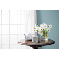 温湿度計 ドリテック デジタル温湿度計 リテーモ・シンプル ホワイト 1個