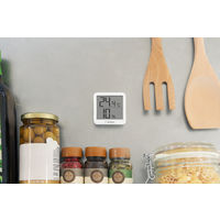 温湿度計 ドリテック デジタル温湿度計 リテーモ・ミニ・シンプル ホワイト 1個