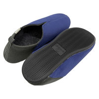 エコワン 防災スリッパ シューズ LLサイズ 25.5~27.5cm ネイビー 6300088293 1足（直送品）
