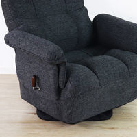 平インテリア産業 回転高座椅子 ミュート ワイド 折り畳み式 ブラック SS-260HS WIDE L-25BK 1台（直送品）