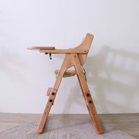 平インテリア産業 おりたたみベビーチェア 生後7か月から 天然木 ホワイト TC-202T WH 1台（直送品）