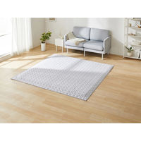 アイリスオーヤマ はがして洗える Ｈａｇａｓｈ カバー杢キルト 幅1850×奥行1850mm グレー 1枚（直送品）