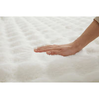 アイリスオーヤマ はがして洗える Ｈａｇａｓｈ カバーラビットファー調 幅1850×奥行2400mm ホワイト 1枚（直送品）