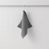 無印良品 ワッフルハンドタオルループ付き（新） ３４×３５ｃｍ チャコールグレー 良品計画