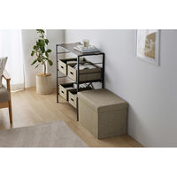 アイリスオーヤマ ３ＷＡＹ引き出し収納ボックス 引き出し４つタイプ 幅600×奥行375×高さ385mm ブラウン 1台（直送品）