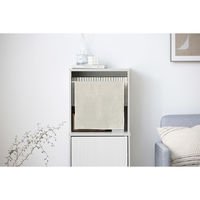 アイリスオーヤマ 隠せる本棚 幅395×奥行295×高さ1038ｍｍ ホワイト 1台（直送品）