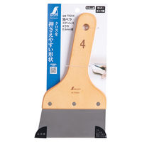 シンワ測定 地ベラ ステンレス 4寸巾 79204 1個（直送品）