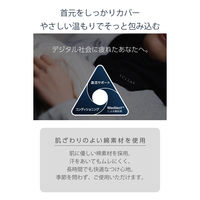 ネックウォーマー 防寒 調節ドローコード ネックカバー フリーサイズ ブラック HCSL-RWNWFBK エレコム 1個（直送品）