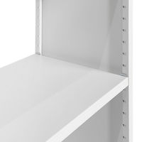 スマイル スチールオープンワゴン/サイドキャビネット 3段 ホワイト  幅600×奥行320×高さ1020mm 1台