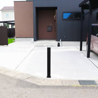 (株)TOKO コーナーポールチェーン受けなし(ブラック) GFPOL02KC 1S(1S)（直送品）