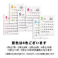 エムプラン 【2026年4月版】 卓上カレンダー ベーシック A5 2ヶ月 ホワイト 205904-01 1冊（直送品）