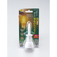 スマイルキッズ 灯りがゆらぐ自動消灯安心のろうそく ARO-4101NWH 1個（直送品）