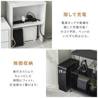 武田コーポレーション ゲーム収納ボックス コンセント付き LN-H6-TS50BK 1箱(4個入)（直送品）