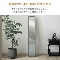 武田コーポレーション スタンドミラー24 ストーン調BK STD-24SBK 1箱(4個入)（直送品）