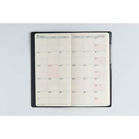 高橋書店 【2026年4月版】ニューダイアリー 手帳判 片側1週間+ノート 月曜始まり 黒 804 1冊（直送品）