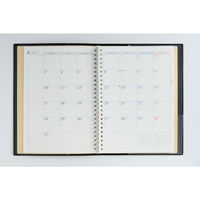 高橋書店 【2026年4月版】リングダイアリー A5 片側1週間+ノート 月曜始まり 黒 971 1冊（直送品）