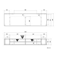 【軒先渡し】ちょい足しラック 幅1250×奥行360×高さ180mm ブラック 1台（直送品）