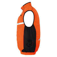 アイトス ベスト(空調服)(男女兼用) AZ-50195-093-L オレンジ 1枚（直送品）