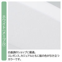 ストア・エキスプレス 【10本】木製ハンガー ホワイト(メープル) 屈折型 幅38cm 6533-10104 1セット(10本)（直送品）