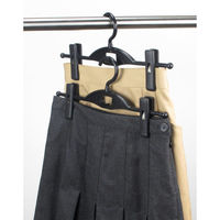 サワフジ クリップハンガー1段2PBK NK-01-2P(BK) 1個（直送品）