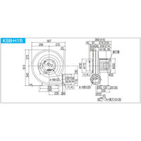 SDG(株) 高効率電動送風機 KSB-H15-R312 1個（直送品）